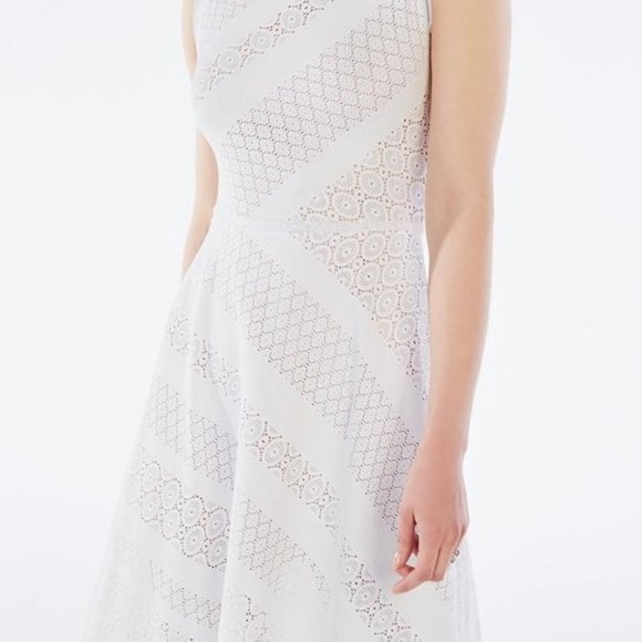 BCBG Tracie Asymmetrical White Dress - Picture 2 of 11